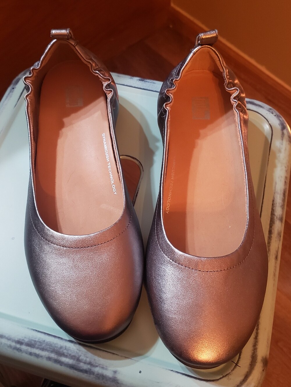 Fitflop Metallic Rose Ballet Flats - Women's Rose Gold
